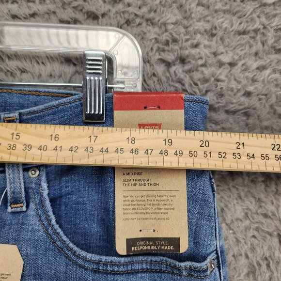 Levi's Jeans Womens 20W Blue 711 Skinny Stretch Mid Rise *NWT* - Picture 6 of 15
